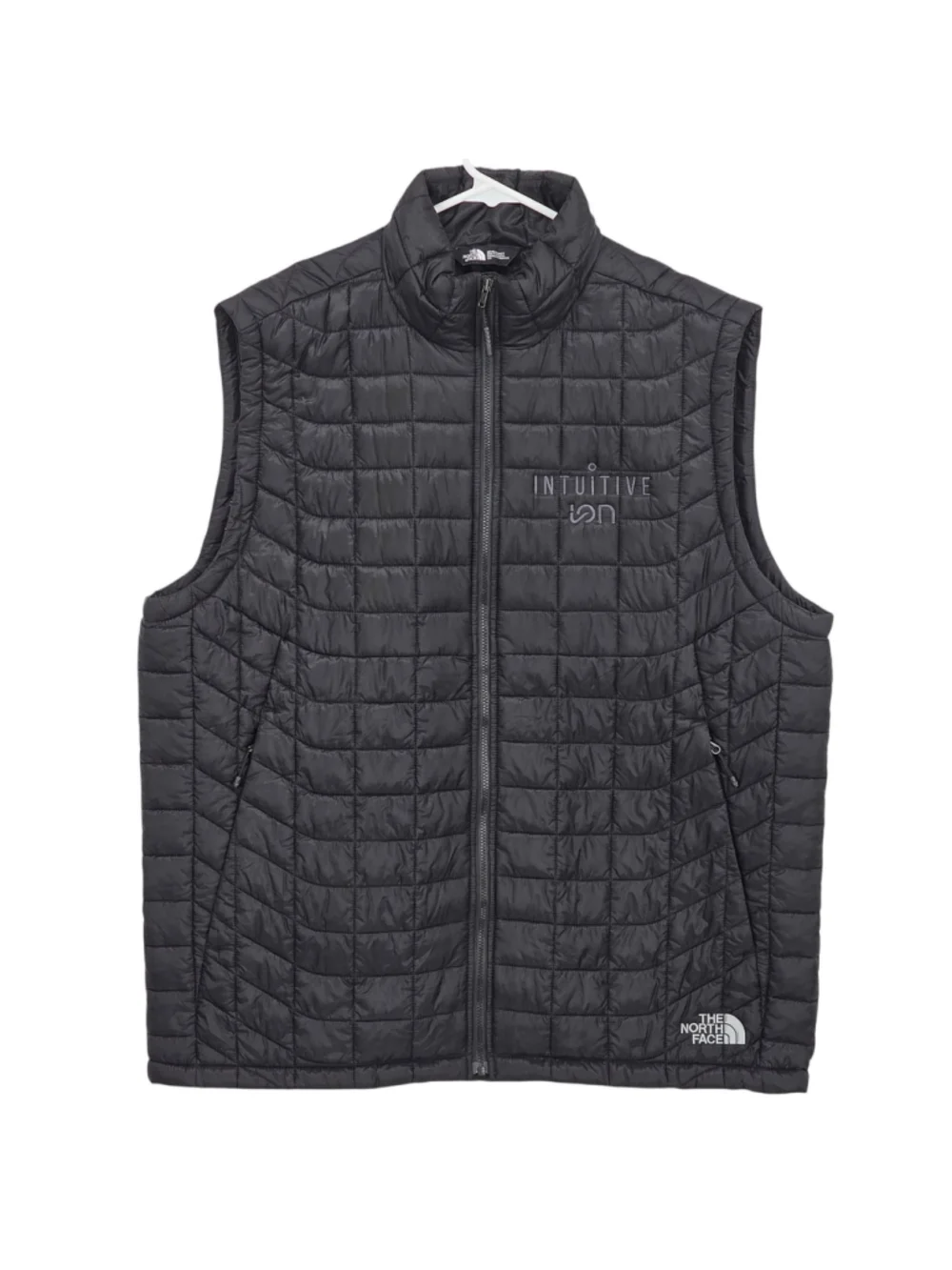 The North Face ThermoBall Trekker Vest Mens L Black Full Zip Packable Insulated